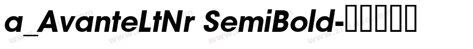 a_AvanteLtNr SemiBold字体转换